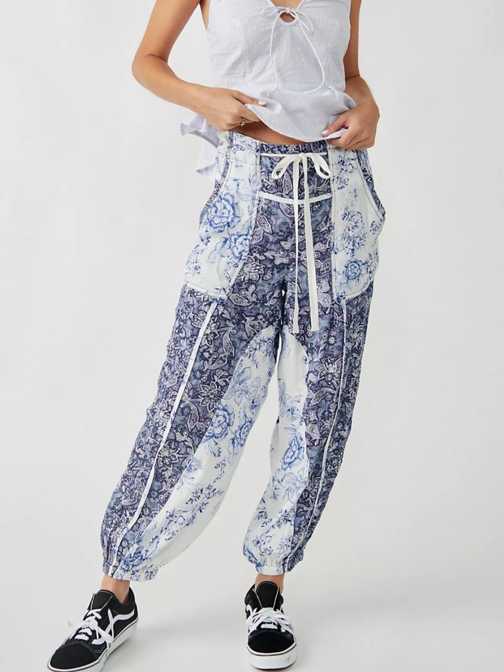 Free People Sweet It Is Printed Pants Size Small